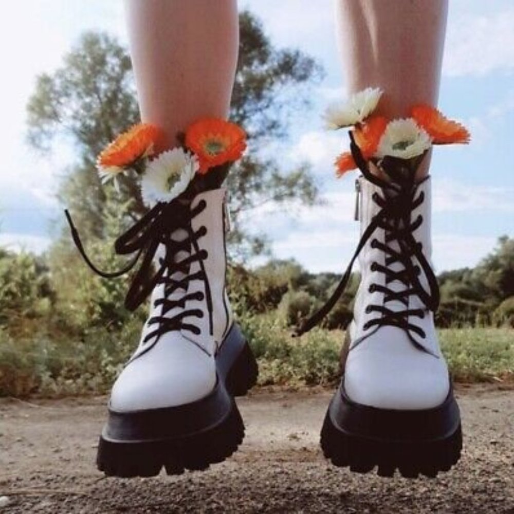zara lace up leather boots